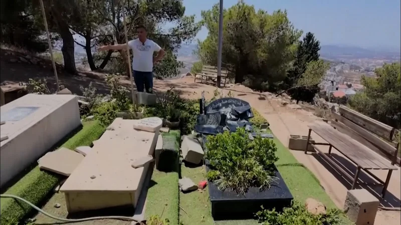 Israeli settlers vandalise Palestinian cemetery in West Bank