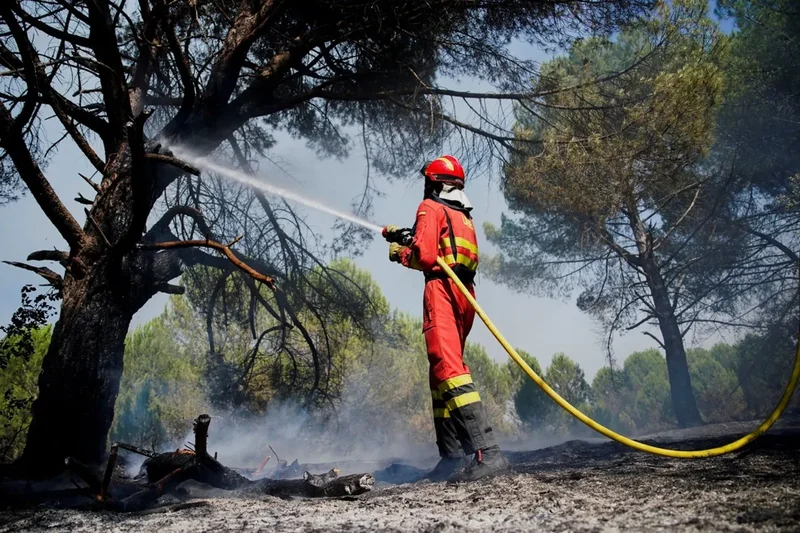 Firefighters battle wildfires in Spain’s eastern Castellon province