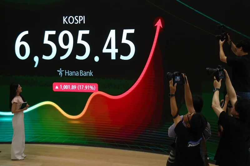 KOSPI rockets 18% in record-breaking rally
