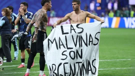FIFA to probe Argentina over World Cup final ill-discipline, Malvinas banner