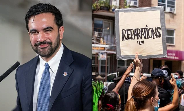 Woke NYC mayor says he's open to paying reparations to black residents because Big Apple was 'very complicit' in slave trade