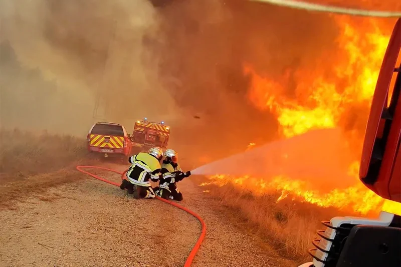 Student rescues young cousins from smoke-filled home as wildfires sweep France