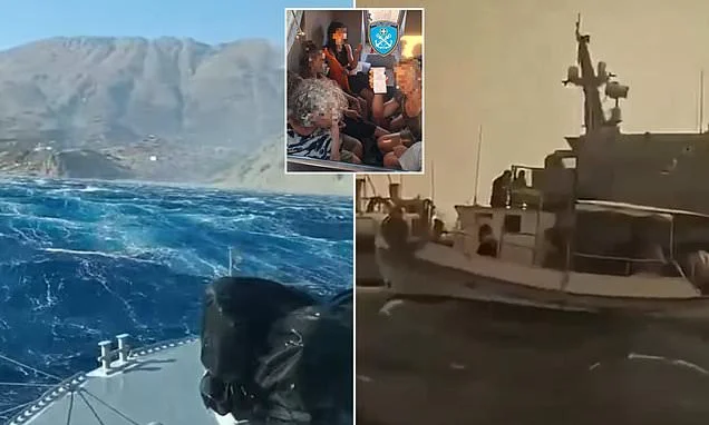 Greek fishermen join mission to save tourists from Crete beaches as thousands flee wildfires and infernos rage on multiple holiday islands