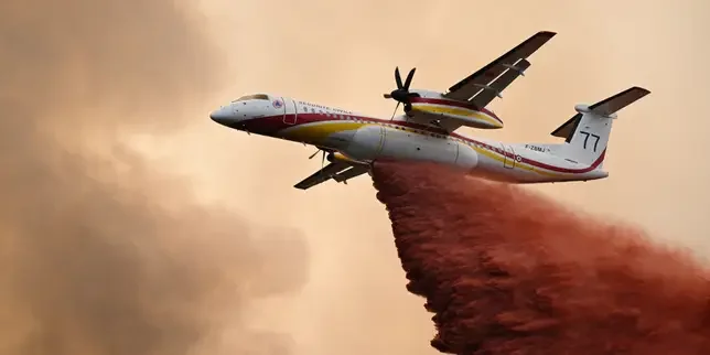 Wildfires: What do we know about the red 'retardant' dropped over forests?