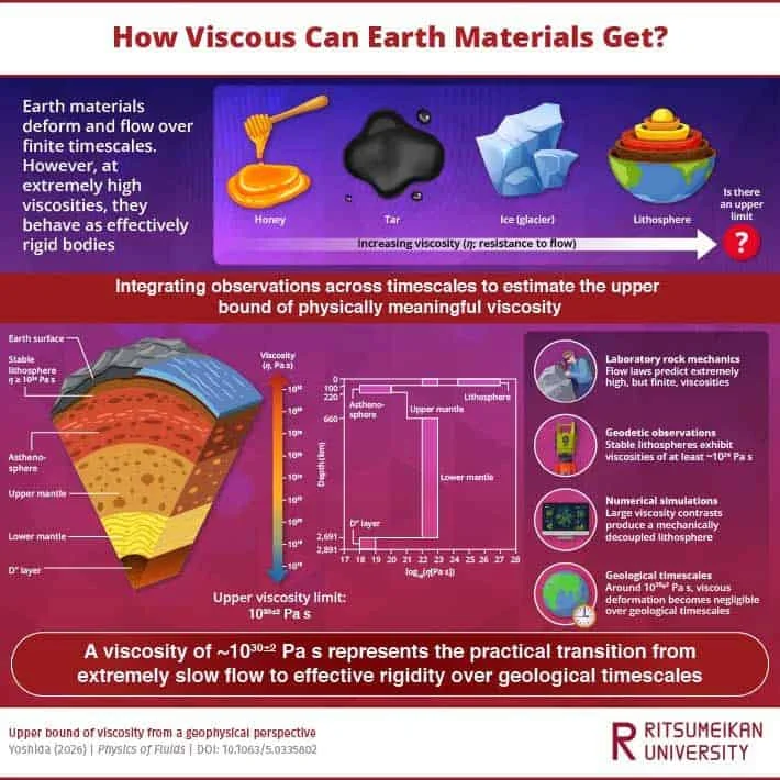 Geophysicist identifies a maximum practical viscosity