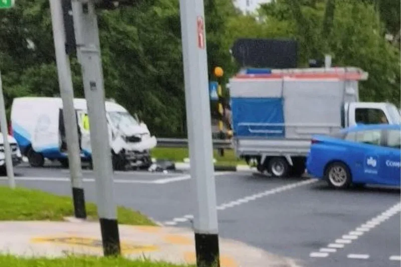 Van driver arrested for driving under the influence of drugs after collision with lorry in Bukit Batok