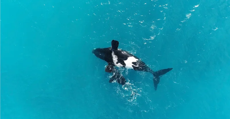 These whales are the only ones that flip upside down. Now we know why
