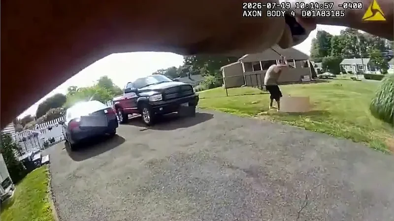 Bodycam shows Connecticut officer repeatedly ordering bat-wielding suspect to stop before fatal shooting