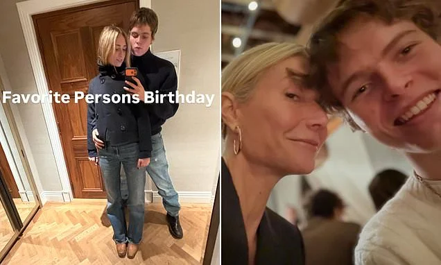 Gwyneth Paltrow's son Moses Martin, 20, goes public with stunning Ivy League girlfriend Campbell Fealy as he gushes: 'I love you big time'