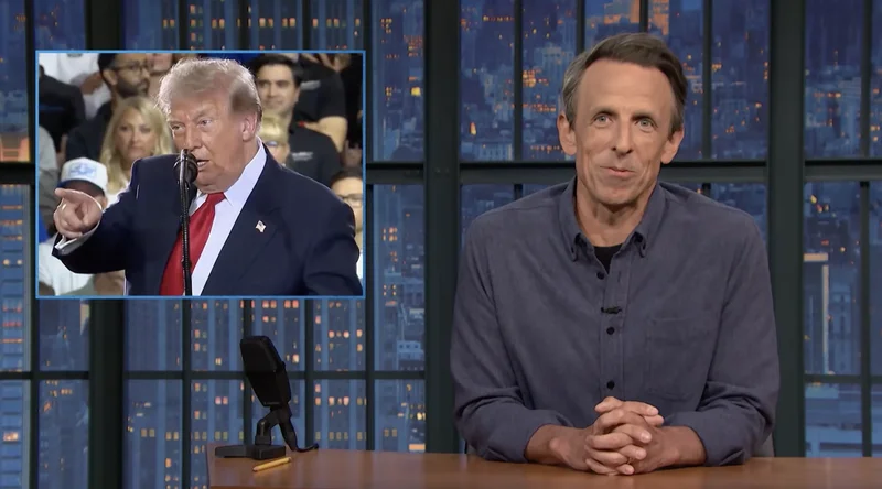 Seth Meyers reacts to Trump being called a pedophile protector