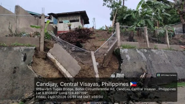Heavy rains trigger flooding, road damage across Bohol