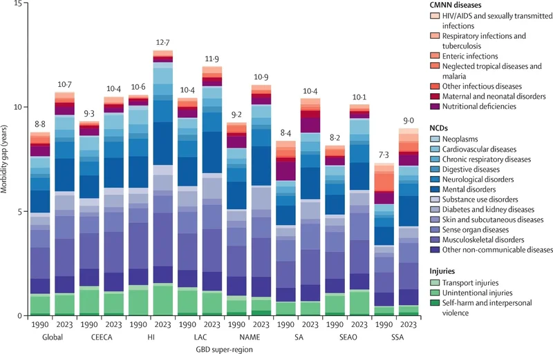 Longer lives now come with more years spent in poor health worldwide