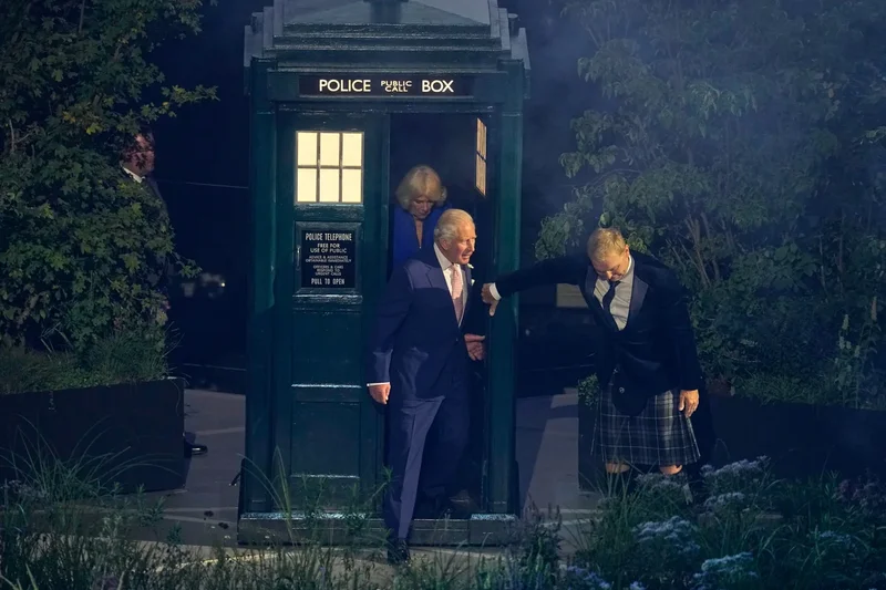 King Charles emerges from Doctor Who's TARDIS to open Commonwealth Games in Glasgow