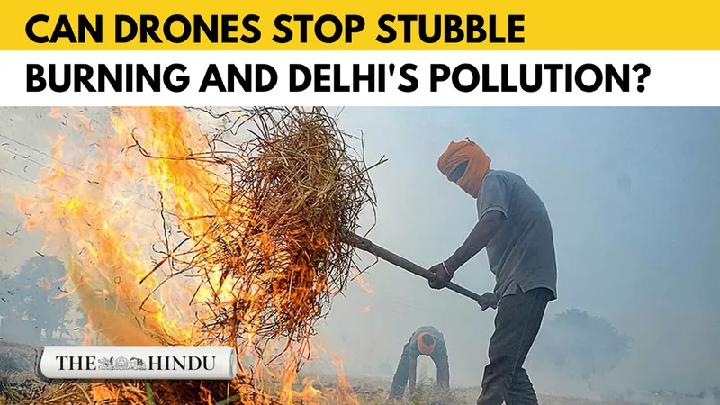 Watch: How drones could help curb stubble burning this winter