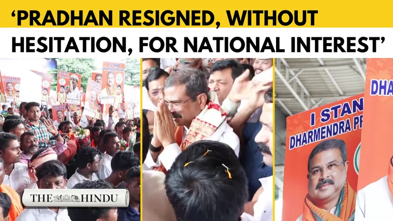 Days after resignation, Dharmendra Pradhan receives a grand welcome in Odisha