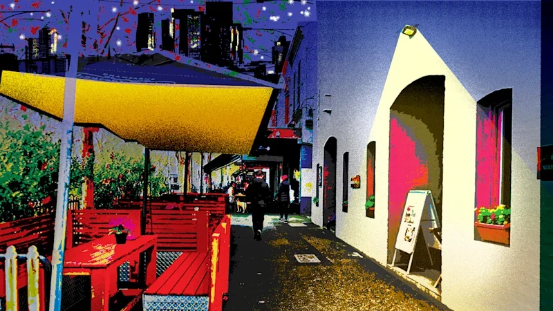 Jimmy’s, where wine flowed, offering the promise of the big city