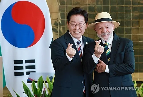 (LEAD) Lee, Lula agree S. Korea-Mercosur trade pact should no longer be delayed