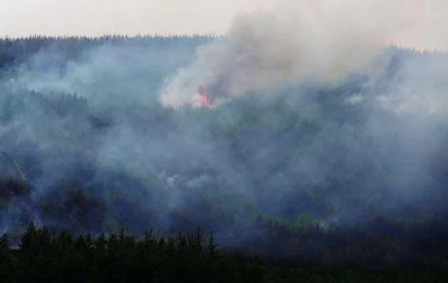 Advisory issued as significant smoke flare-up reported in the Kilcash area of Slievenamon