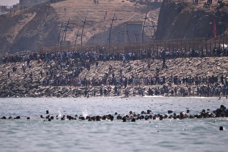 Spain deploys military to Ceuta after thousands of people breach Morocco's border
