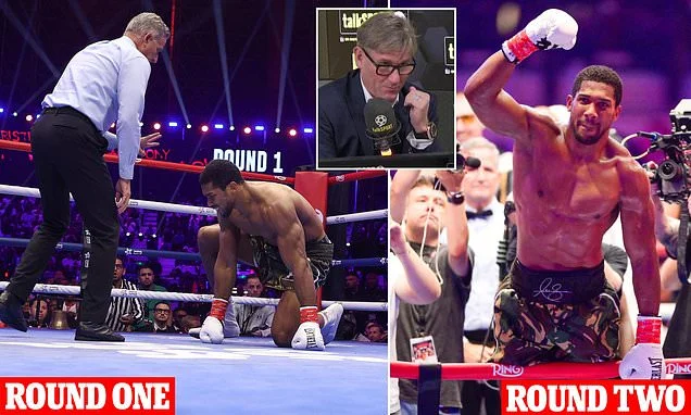 Simon Jordan airs Anthony Joshua conspiracy theory after boxer knocked out rival despite hitting the canvas TWICE to set up money-spinning Tyson Fury fight: 'Something not quite right'