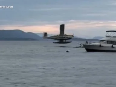 WATCH:  Video shows seaplane crash off Washington state