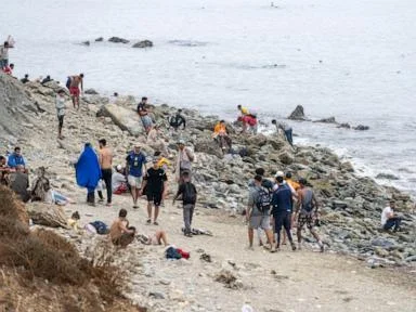 Spain's PM blames trafficking as 60K cross into Ceuta from Morocco, with 41 deaths
