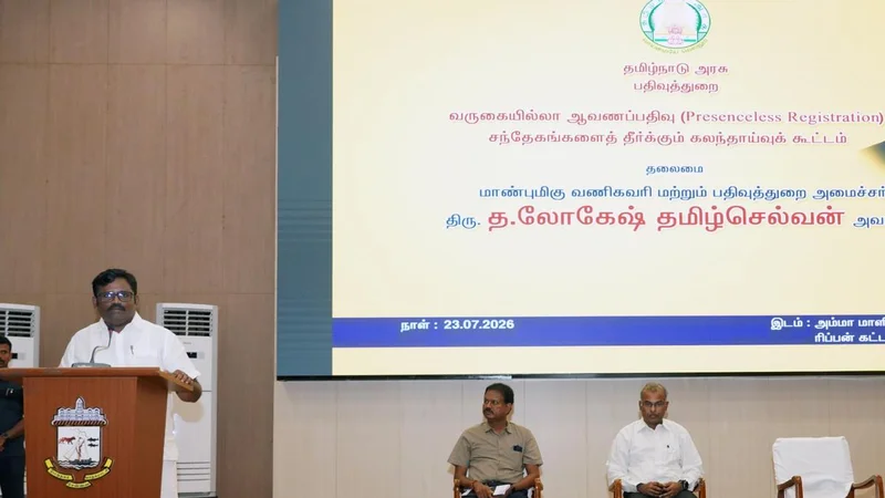 T.N. Minister holds meeting with stakeholders ahead of ‘presence-less’ registration launch