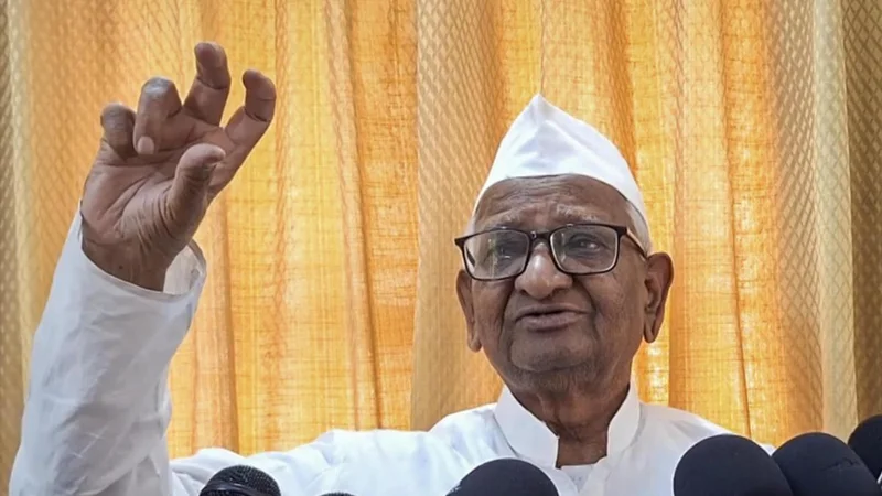 Social activist Anna Hazare undertakes 'maun andolan' to support protesting students