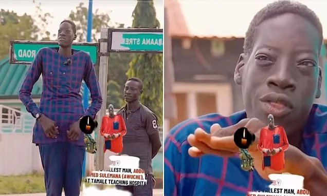 The giant who grew too much: 7ft 4ins Ghanaian dies aged 33 after complications from growing too tall