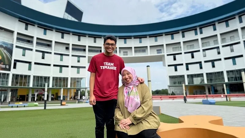 This single mum returned to school at 40 – sharing polytechnic life with her teenage son