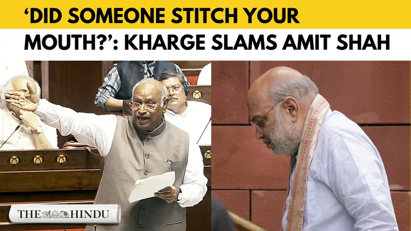 Watch: Mallikarjun Kharge slams Amit Shah for prolonged silence on student protests