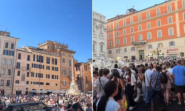 Italy bursting at the seams! Packed streets, huge queues and beauty spots swamped by summer tourists