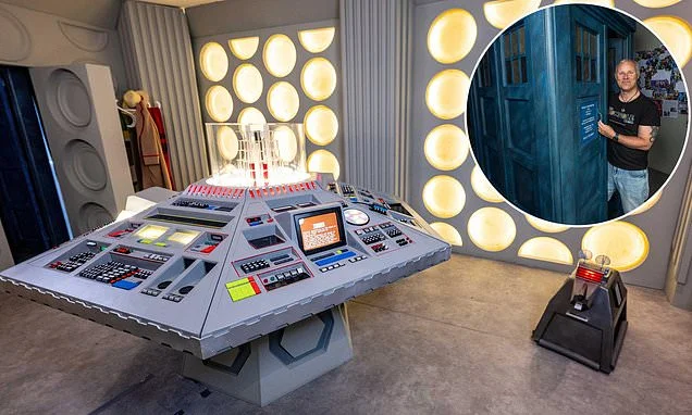 Who needs a shed! Superfan spends more than £30,000 building full-size Tardis in his garden