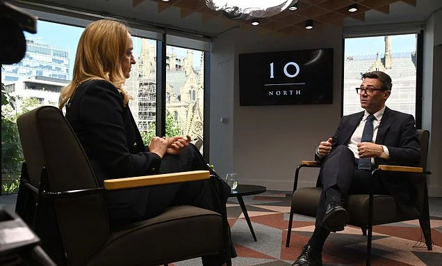 Burnham rules out early election and refuses to commit to date on boosting defence spending to 3% of GDP - even though his Chancellor quit over Starmer's dithering