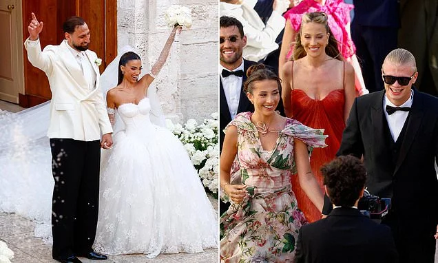 Man City goalkeeper Gianluigi Donnarumma ties the knot with Alessia Elefante in a lavish Italian ceremony alongside teammate Erling Haaland
