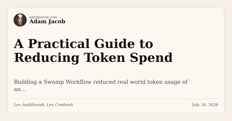 A practical guide to reducing token spend