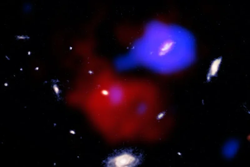 The Red Potato Galaxy and its Stifling Neighbour