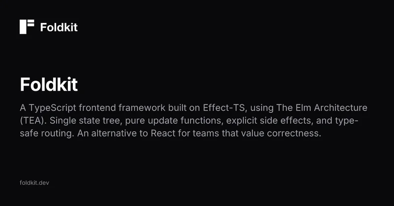 The front end framework for correctness: built on Effect, architected like Elm
