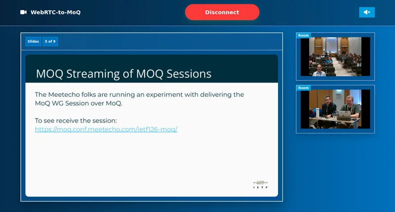 Streaming the IETF MoQ sessions with MoQ… kinda