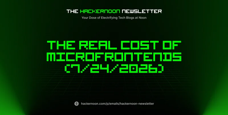 The HackerNoon Newsletter: The Real Cost of Microfrontends (7/24/2026)