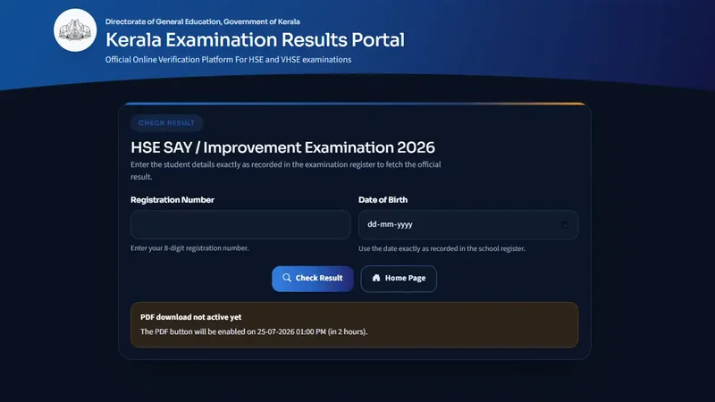 Kerala Plus Two SAY Result 2026 declared, scorecards available here