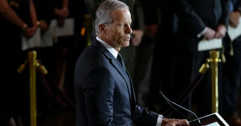 Thune remembers Lindsey Graham at Capitol ceremony: "I feel his absence every day"