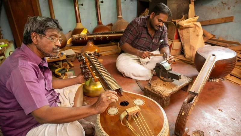 A legacy of musical instrumentation flows quietly in Srirangam