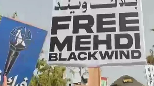 Moroccans rally outside Casablanca court for release of rapper