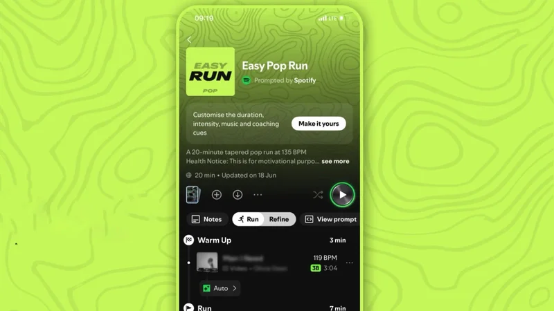 Spotify Adds Running Mode to iOS App With Tempo-Matched Music