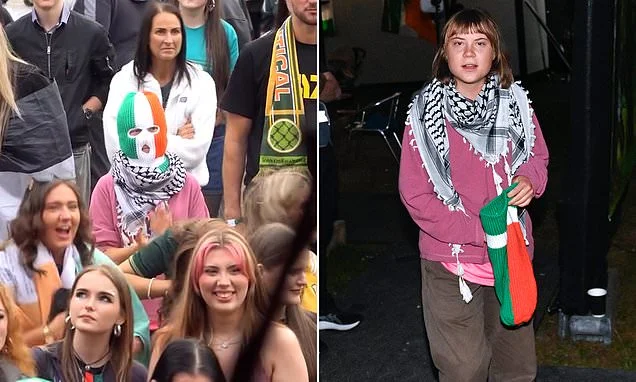 Greta Thunberg wears balaclava disguise to Kneecap and Bob Vylan concert