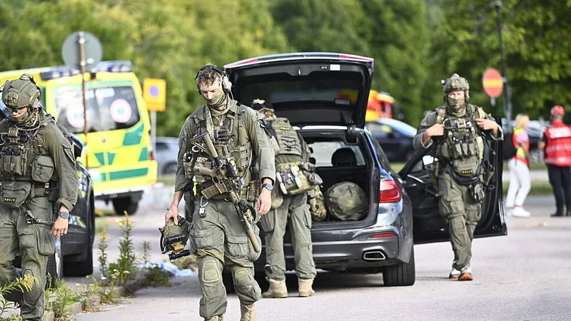 One killed and two seriously injured in sword attack at school in Sweden