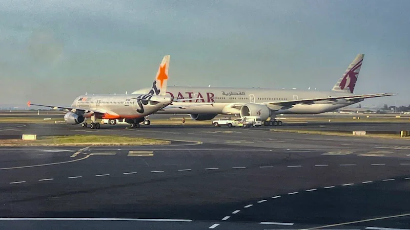 Two planes involved in near-miss while taxiing at Sydney Airport