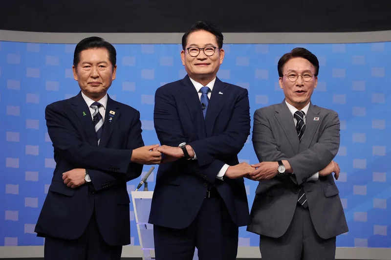 Contenders in DPK leadership race make final push in televised debate