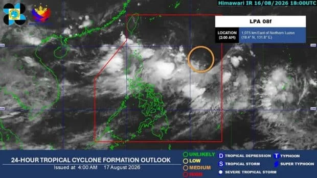 LPA inside PAR has ‘medium’ chance of becoming tropical cyclone